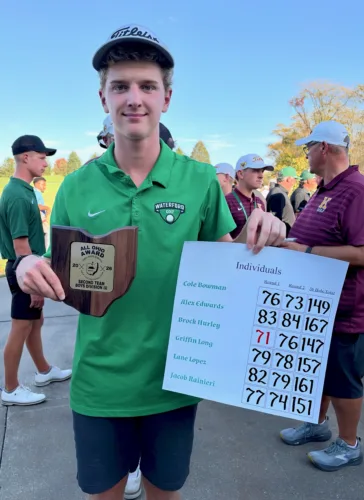 Waterford’s Hurley places 7th at state golf tourney